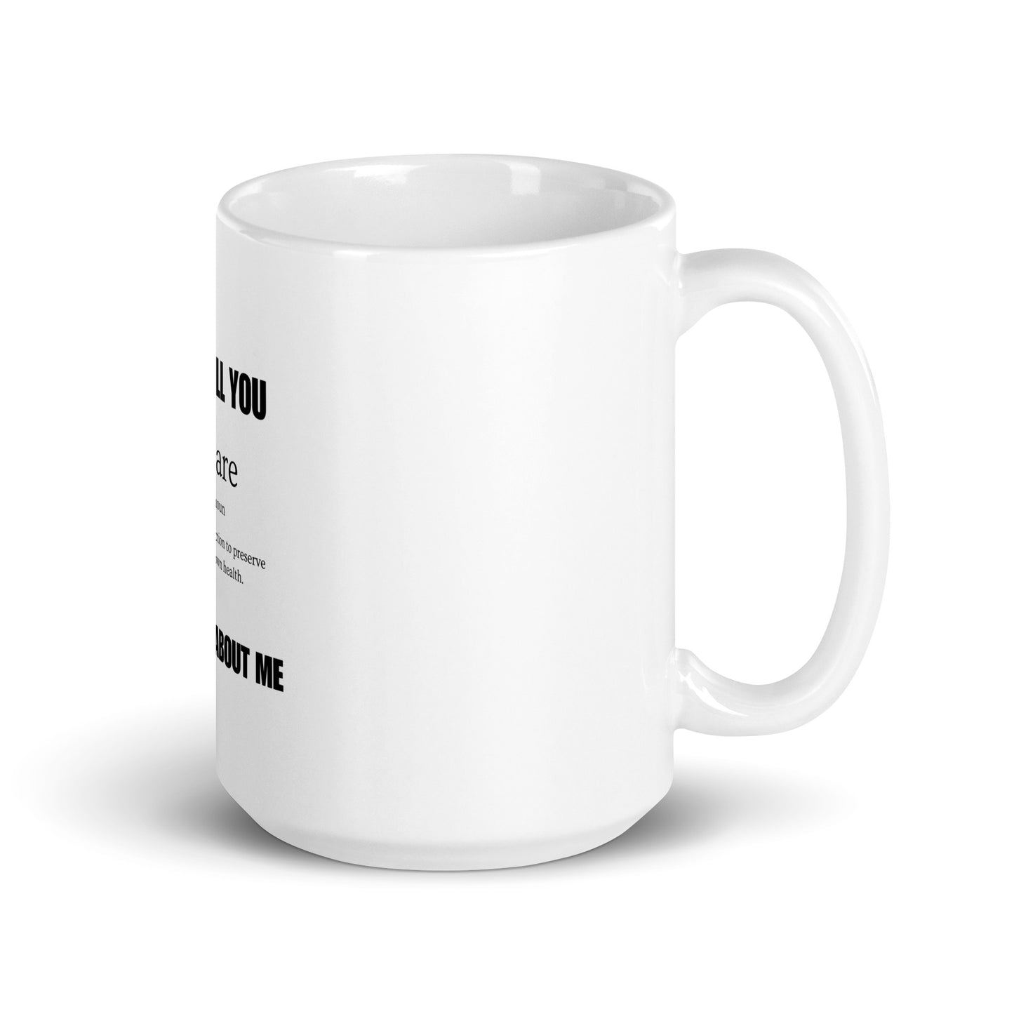 White glossy mug